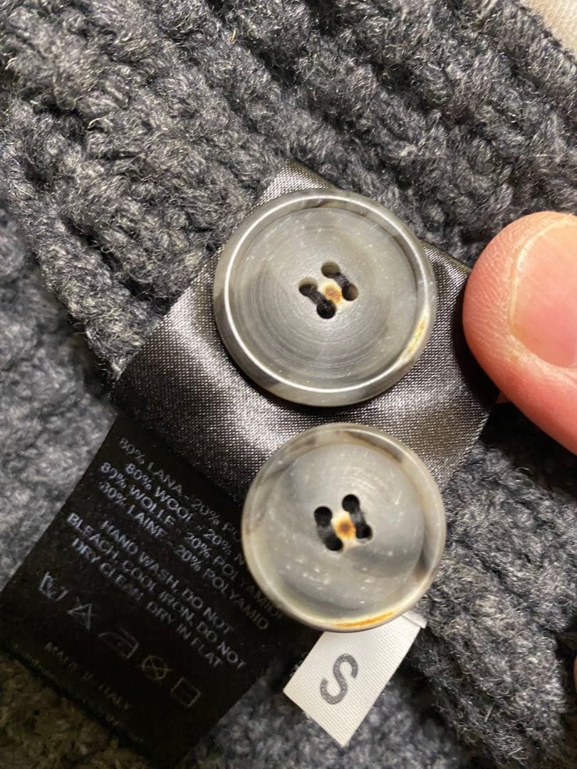 BARK バーク ファー付 ニットダッフルコート