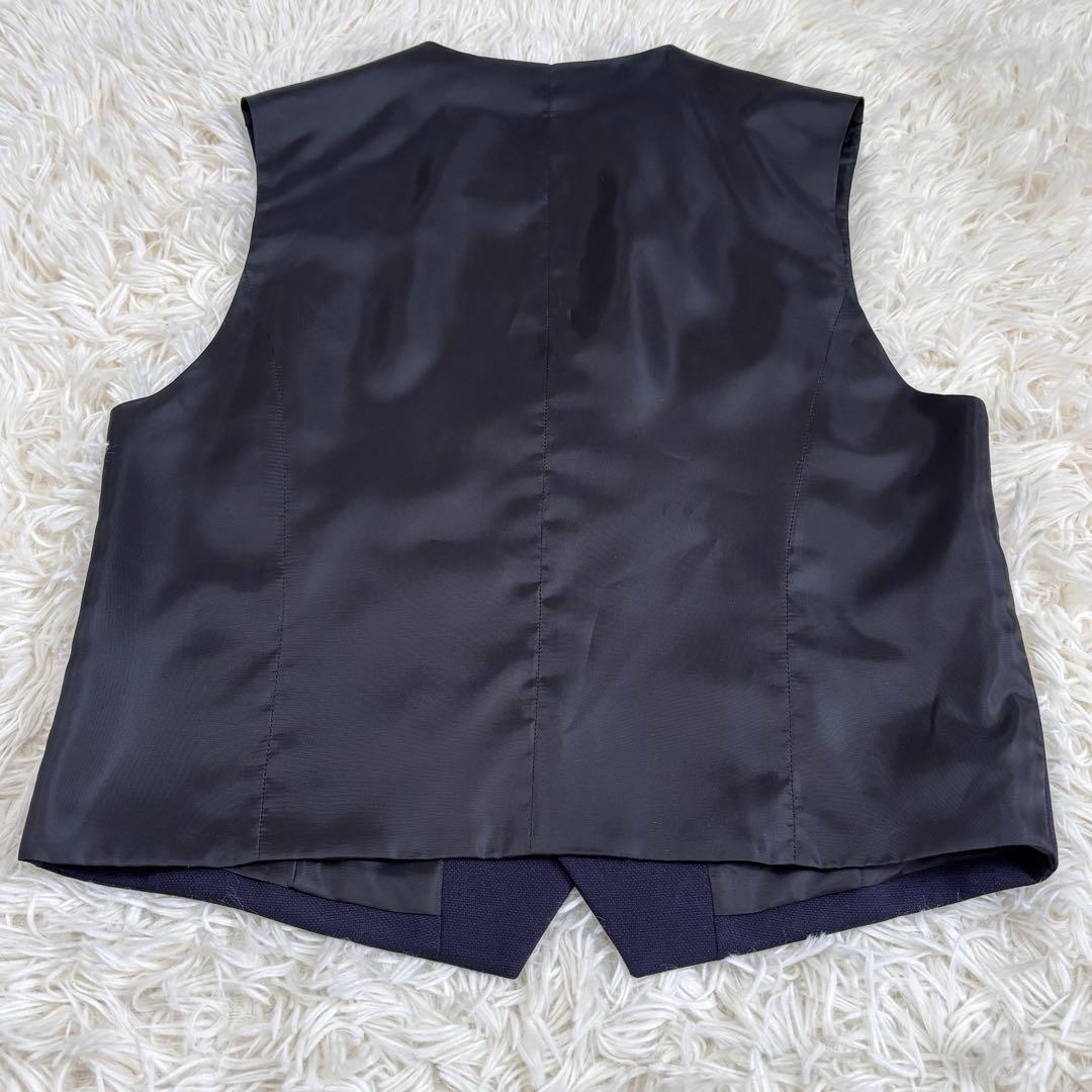 美品 ワンダーファクトリー 170 スリーピース ベスト付き 銀ボタン ネイビー