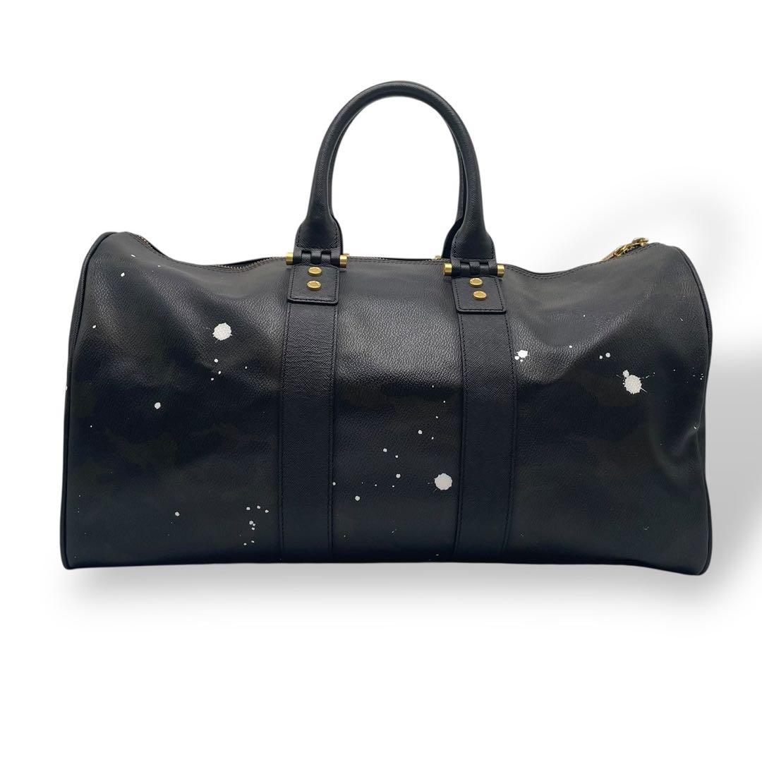 極美品 ジャンティバンティ ボストンバック ブラック カモ柄 2way