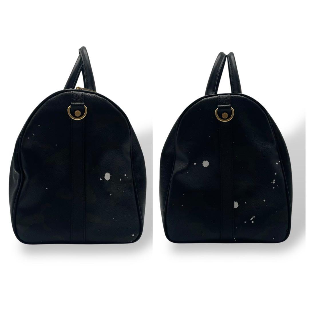 極美品 ジャンティバンティ ボストンバック ブラック カモ柄 2way