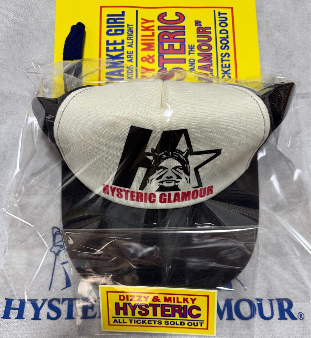 大人気！ヒステリックグラマー メッシュキャップ【STAR EVIL】黒