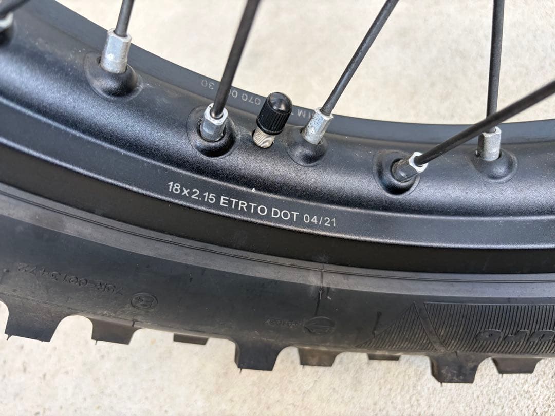 ２０２２年式　ktm 250excTPI 純正ホイール