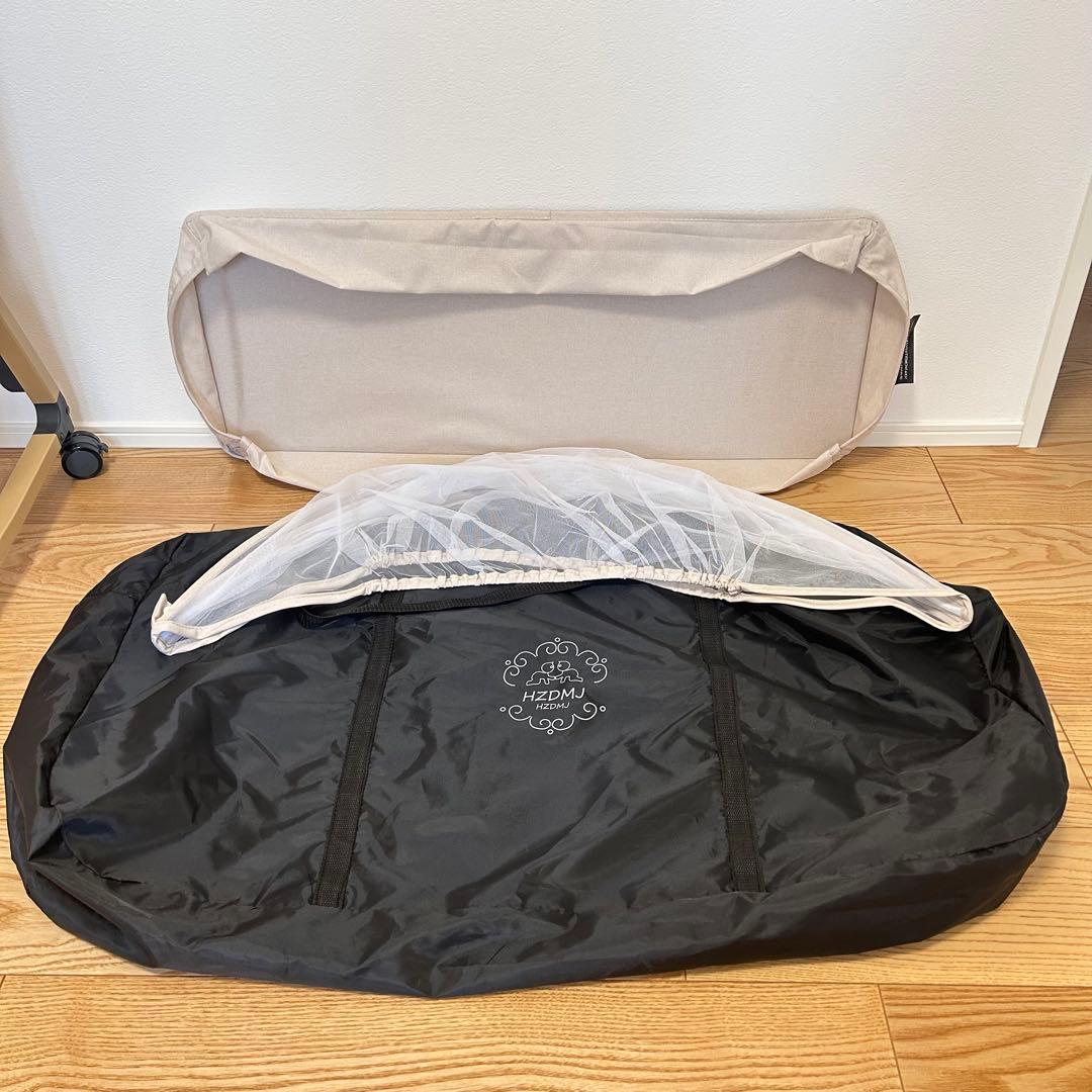 直接取引希望　セット品　ベビーベッド 折りたたみ 揺りかご　高さ調節　バウンサー