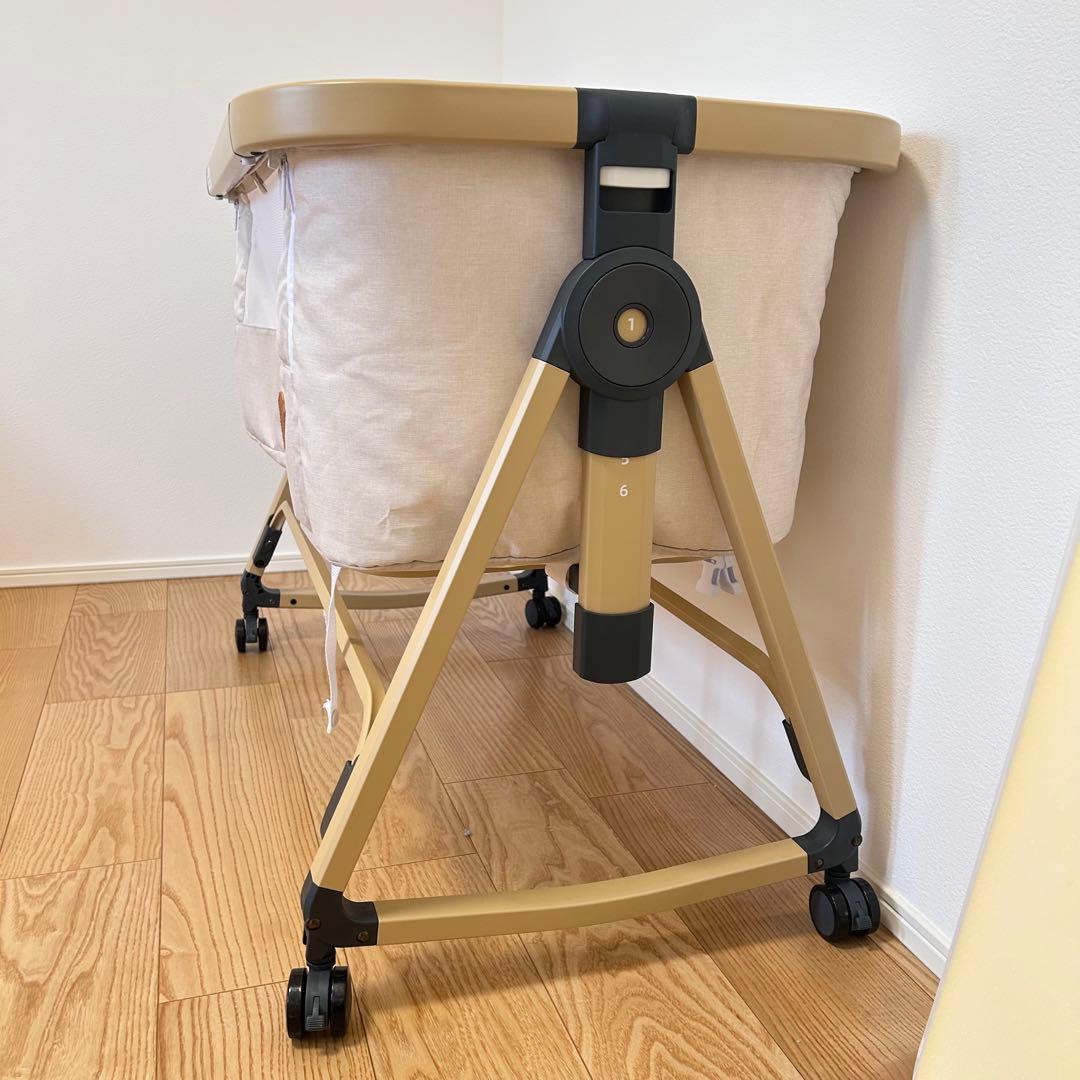 直接取引希望　セット品　ベビーベッド 折りたたみ 揺りかご　高さ調節　バウンサー