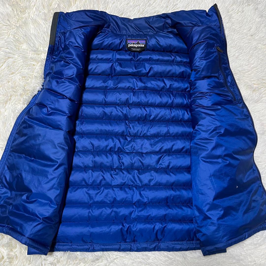 【美品】パタゴニア ダウンセーターベスト XL ブルー 84622