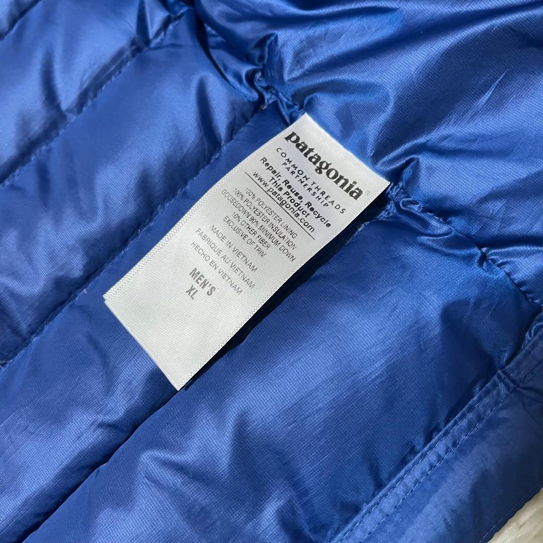 【美品】パタゴニア ダウンセーターベスト XL ブルー 84622