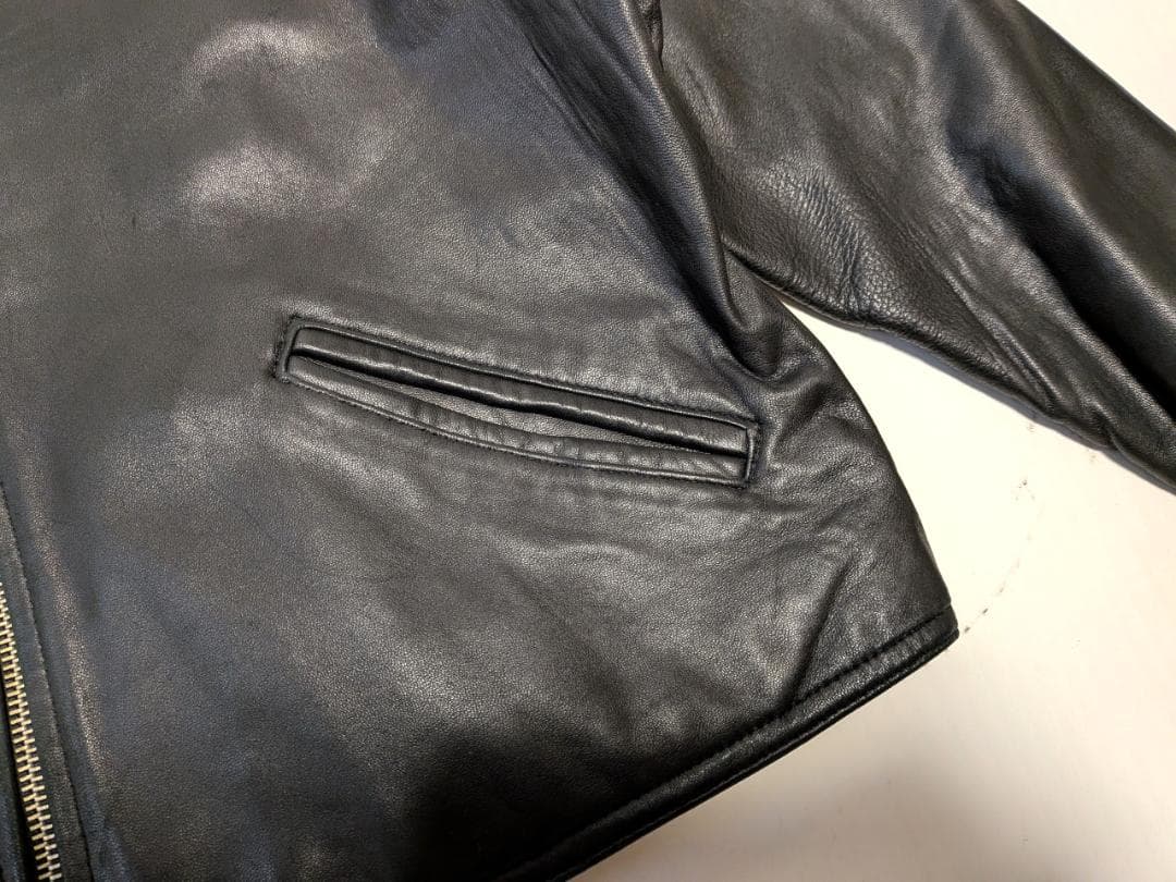 韓国製 90's STUDIO SIENA 短丈レザージャケット Y2K 本革