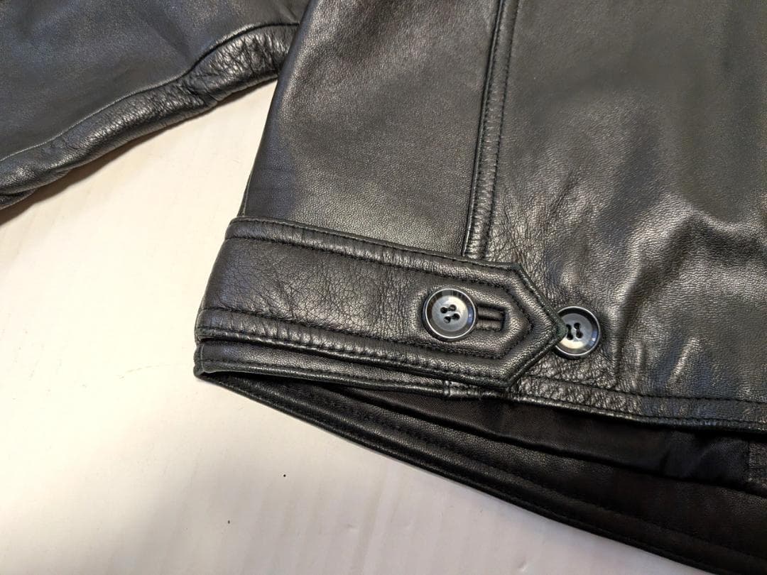 韓国製 90's STUDIO SIENA 短丈レザージャケット Y2K 本革