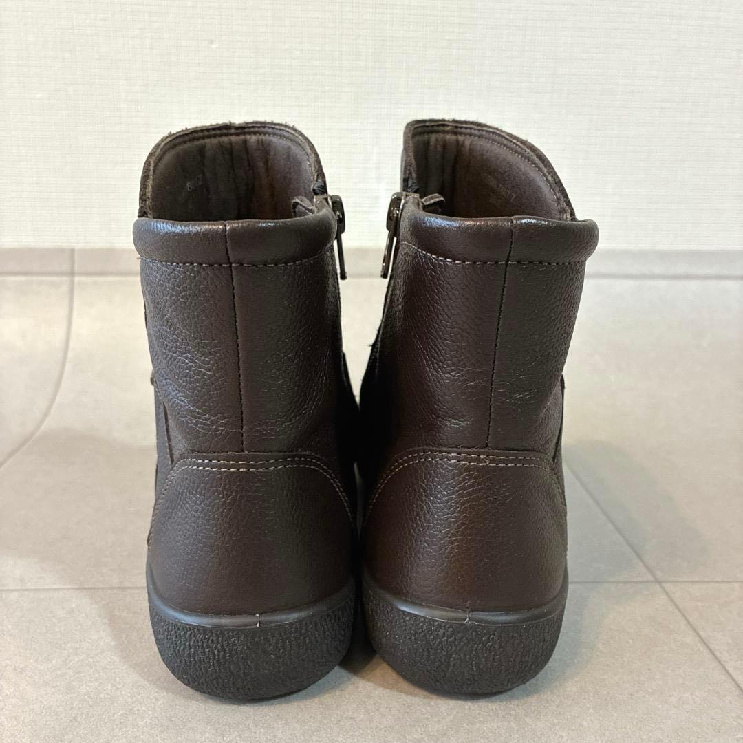 未使用 アキレスソルボ♡スノーシューズ 本革 サイドジップ ゴアテックス 撥水