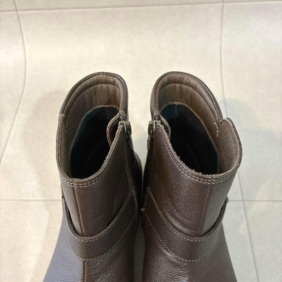 未使用 アキレスソルボ♡スノーシューズ 本革 サイドジップ ゴアテックス 撥水