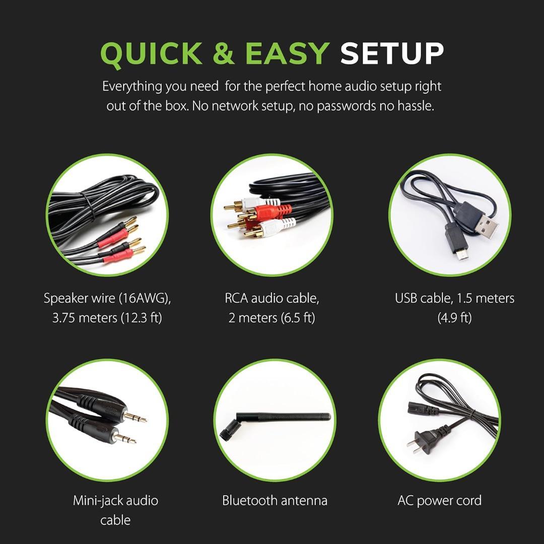 【開封・未使用】オーディオエンジン HD4 ワイヤレス パワードスピーカー