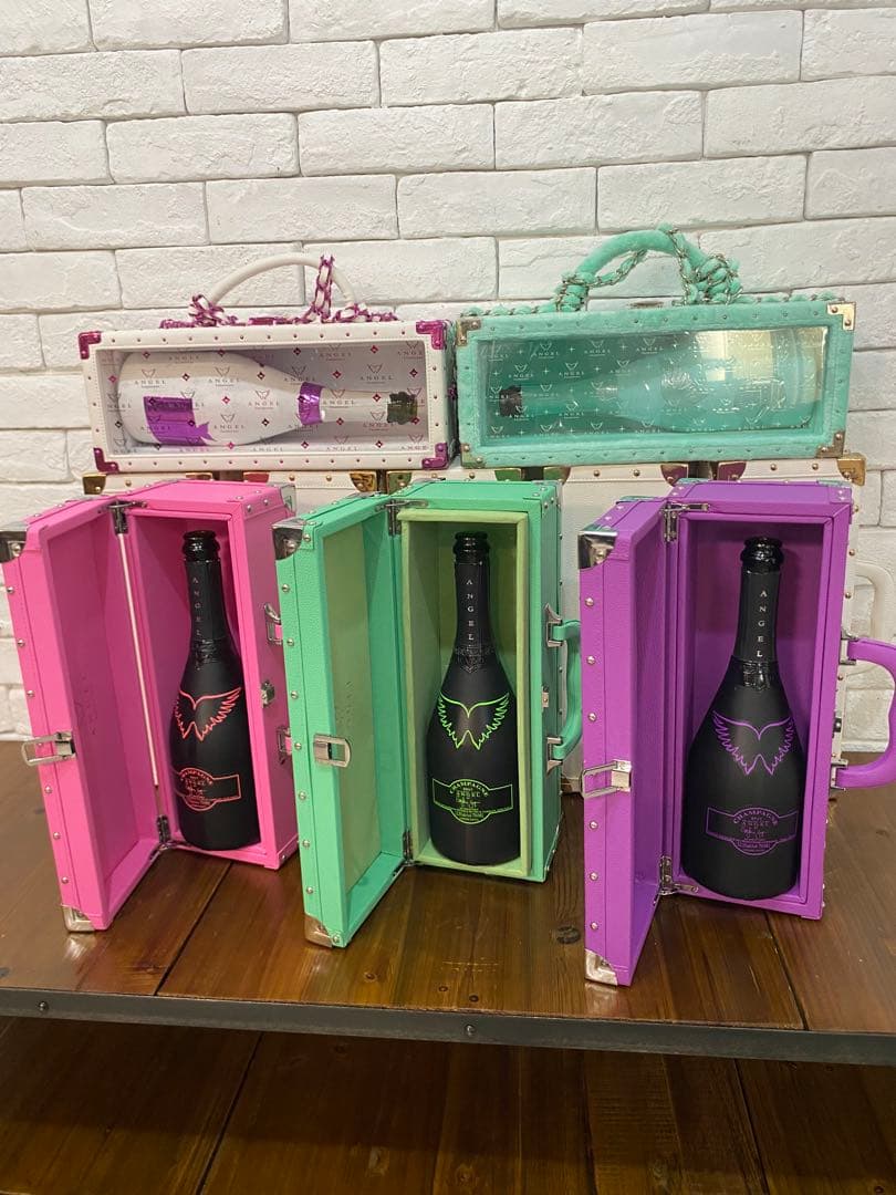 ⭐️【全国送料無料】エンジェル　シャンパン　5本　空箱10個　撮影　ディスプレイ