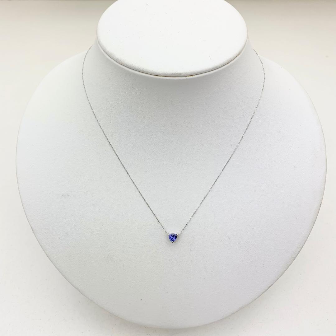 新品 タンザナイト ネックレス 0.40ct Pt900 プラチナ