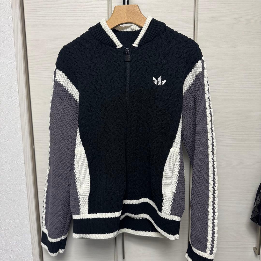 【ADIDAS】RETRO REMIX CARDIGAN BLACK アディダス