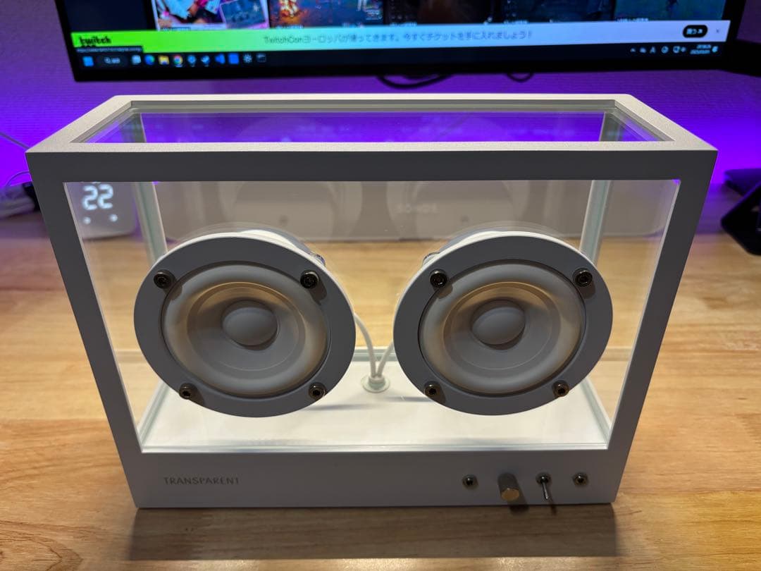 TRANSPARENT スモール トランスペアレント スピーカー ホワイト