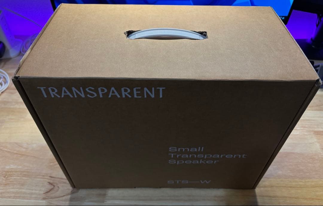 TRANSPARENT スモール トランスペアレント スピーカー ホワイト