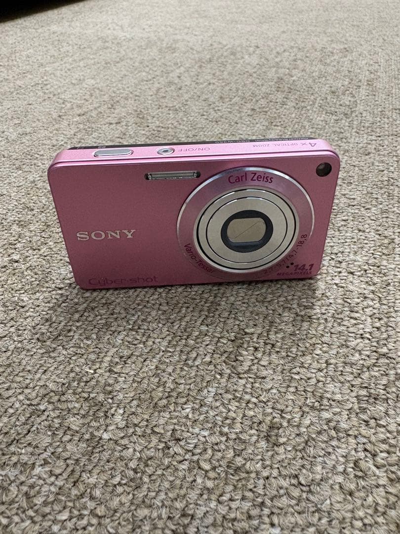 極美品 SONY Cyber-Shot DSC-W350 コンデジ ピンク 純正