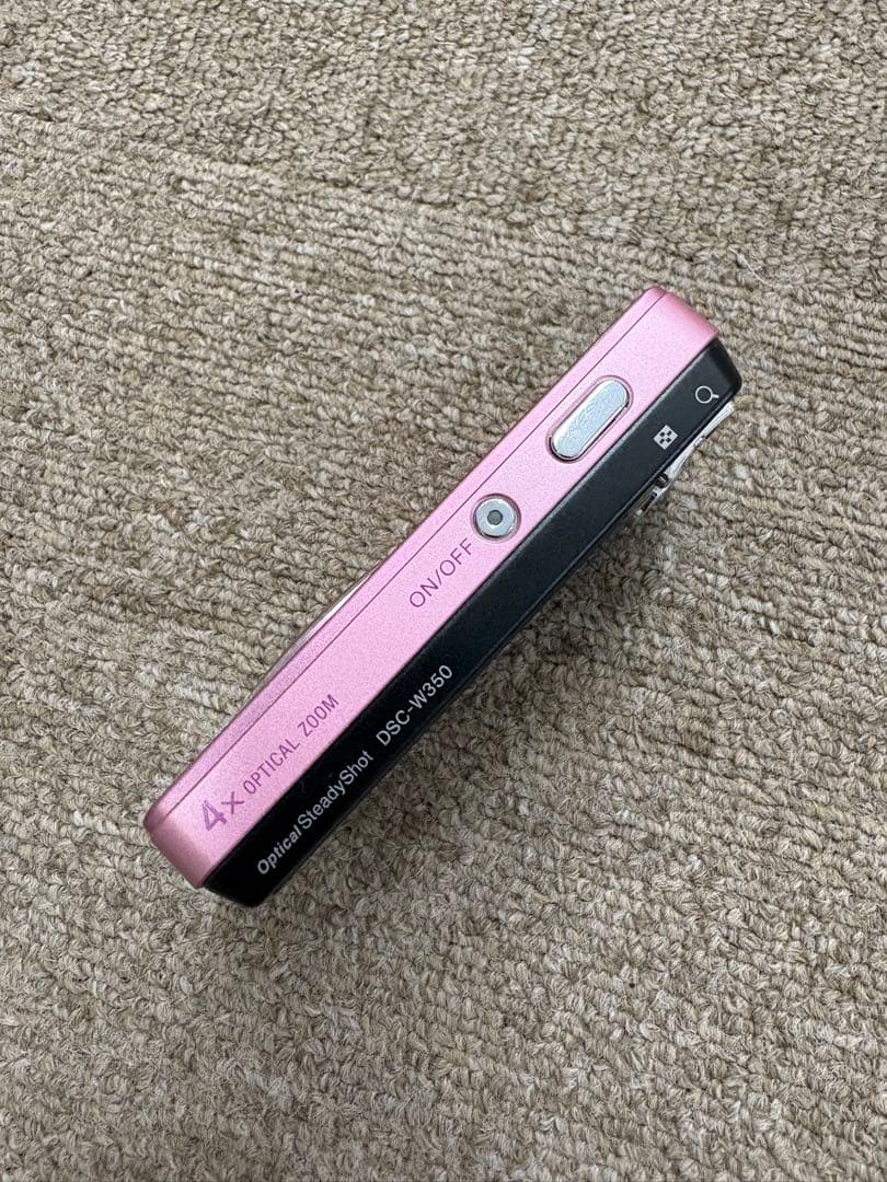 極美品 SONY Cyber-Shot DSC-W350 コンデジ ピンク 純正