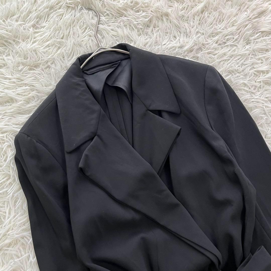 【美品】マックスマーラ 白タグ テーラードジャケット ダブル ベルト付き ウール