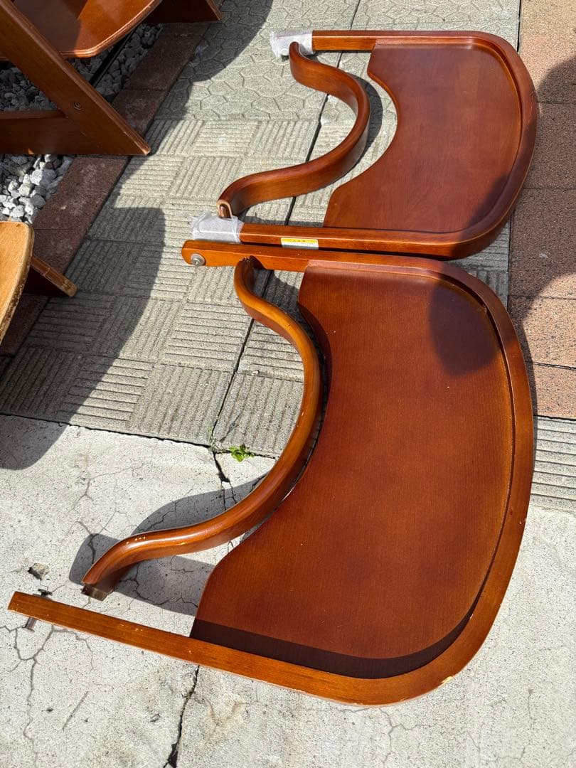 2脚 オマケ付 KATOJI カトージ プレミアムベビーチェア 木製ハイチェア