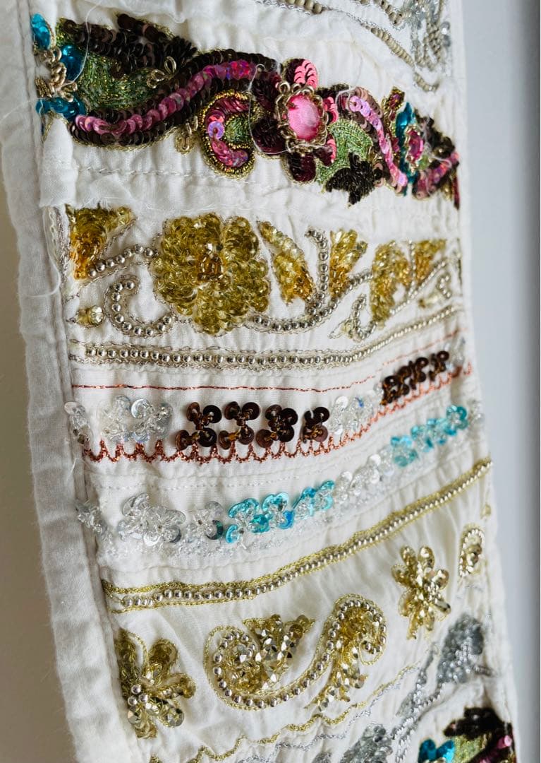 希少　ジュンヤワタナベ　コムデギャルソン　パンツ　刺繍　ビーズ　ボトム