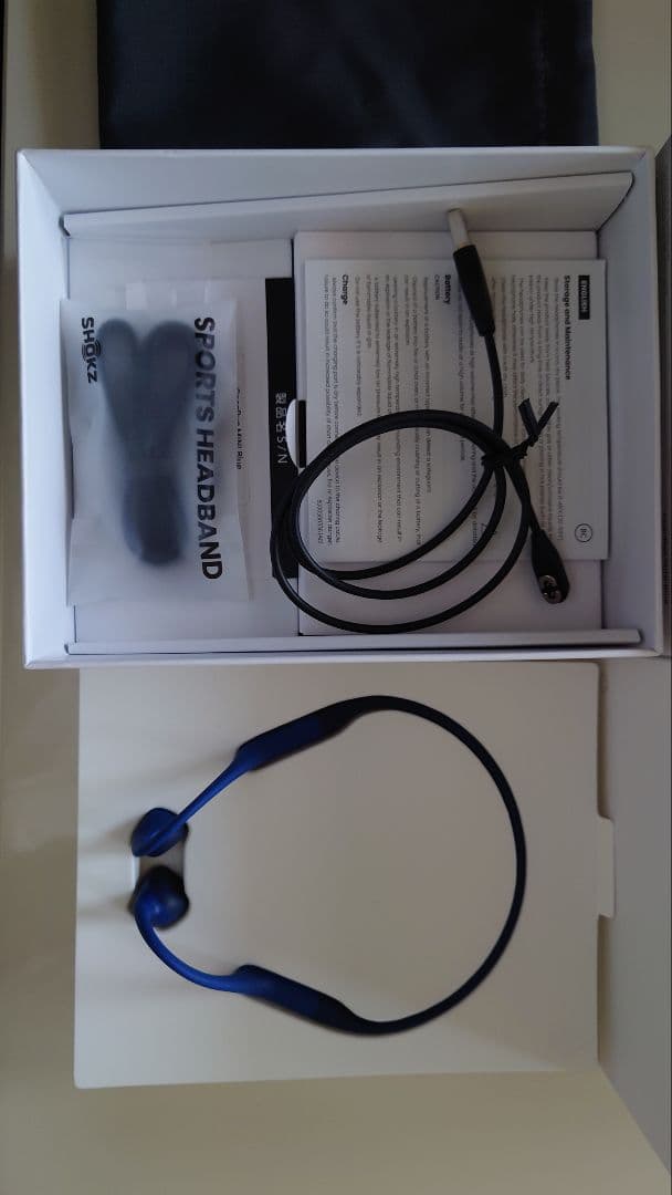 Shokz OpenRun Mini 骨伝導イヤホン ブルー