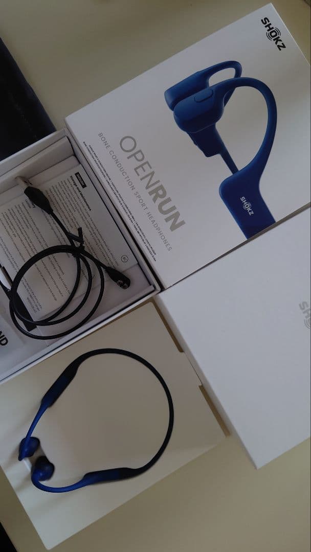 Shokz OpenRun Mini 骨伝導イヤホン ブルー