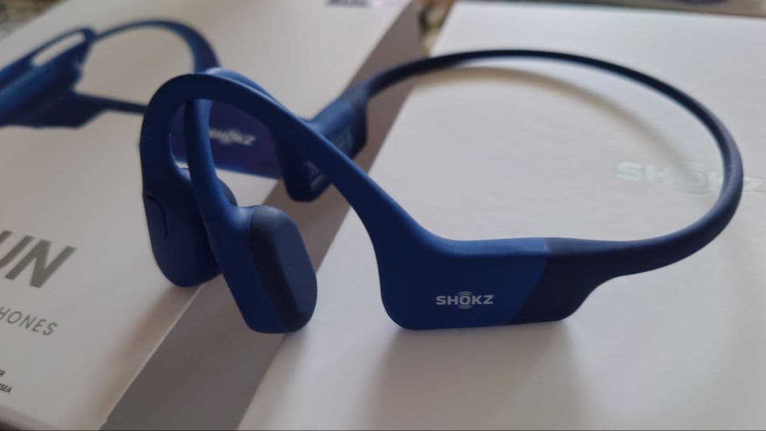 Shokz OpenRun Mini 骨伝導イヤホン ブルー