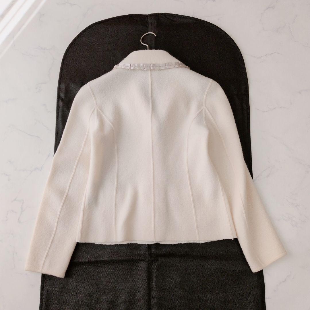 LANVIN ランバンコレクション ジャケット ウール100% リボン 40