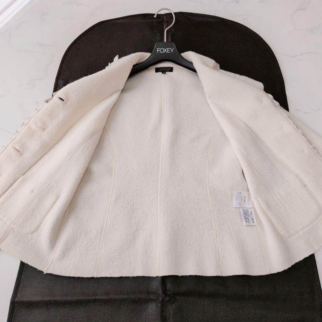 LANVIN ランバンコレクション ジャケット ウール100% リボン 40