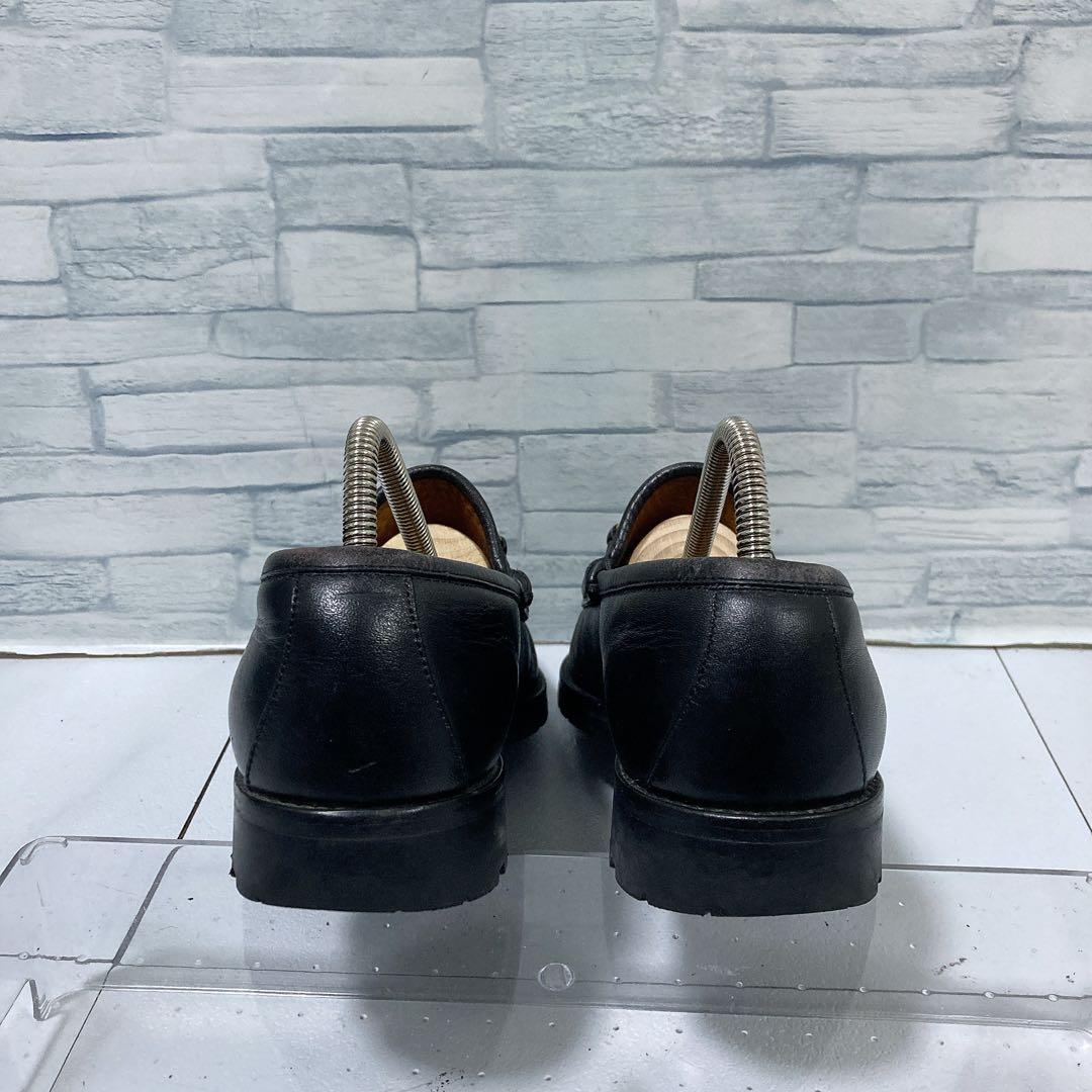 GUCCI グッチ ホースビットローファー 本革 コマンドソール 黒 金色 37