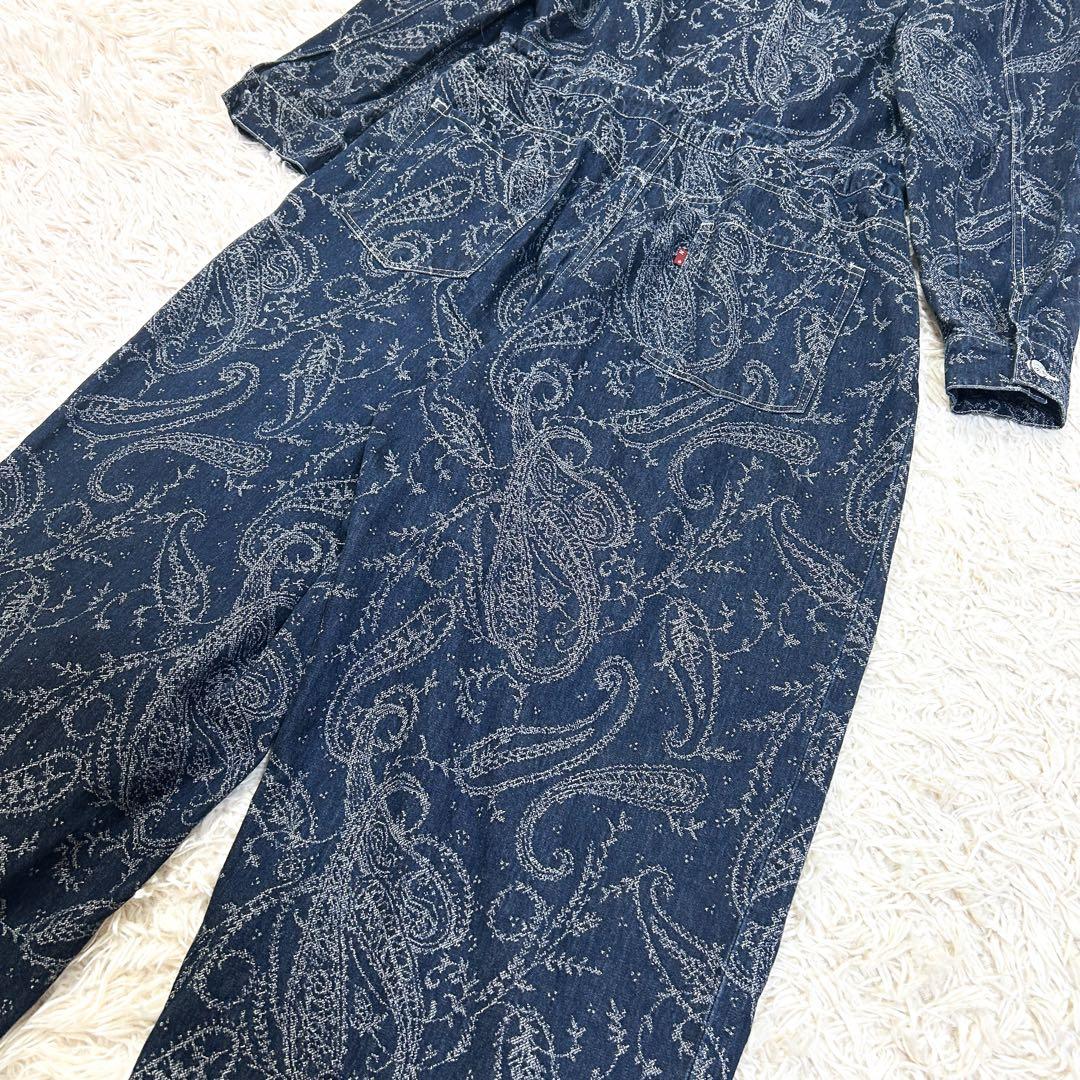 希少✨NEEDLES ペイズリーオールインワン M ネイビー