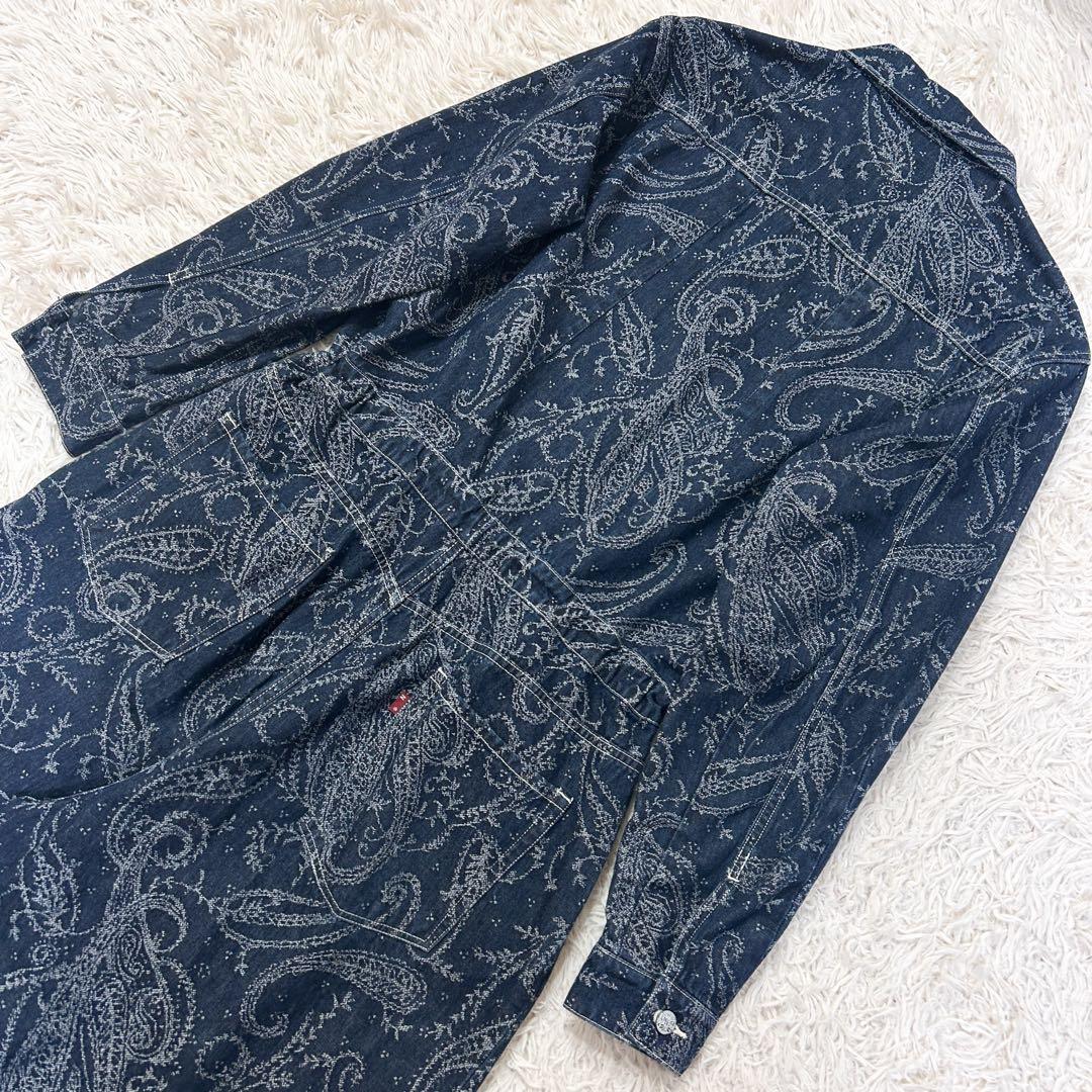 希少✨NEEDLES ペイズリーオールインワン M ネイビー