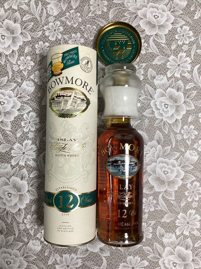 BOWMORE 12年 カモメラベル　グラス付き