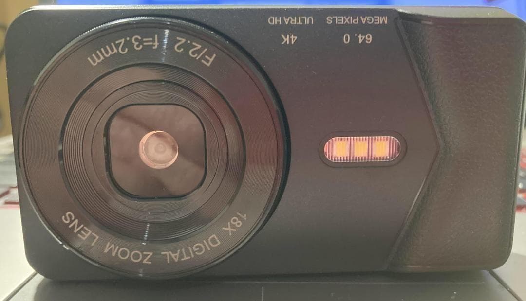 Aデジカメ 4K デジタルカメラ 6400万画素 Type-Cケーブルでスマホ連