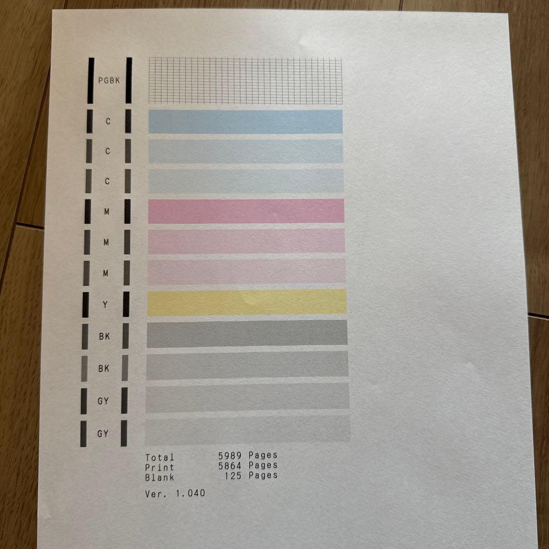 Canon PIXUS インクジェットプリンター 本体と純正インク6本