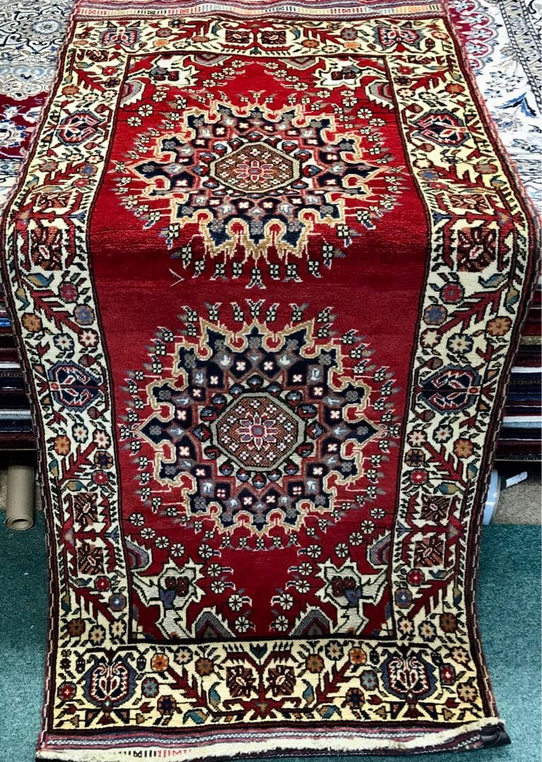 ペルシャ ヘラティウール ラグ/サイズ:80c195cm…. ..rb3。