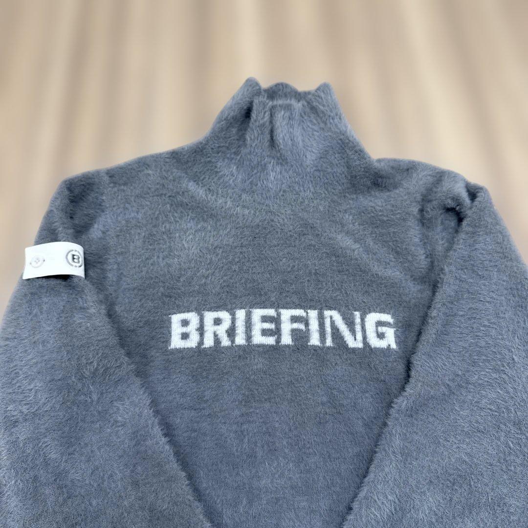 BRIEFING タートルネックセーター グレー