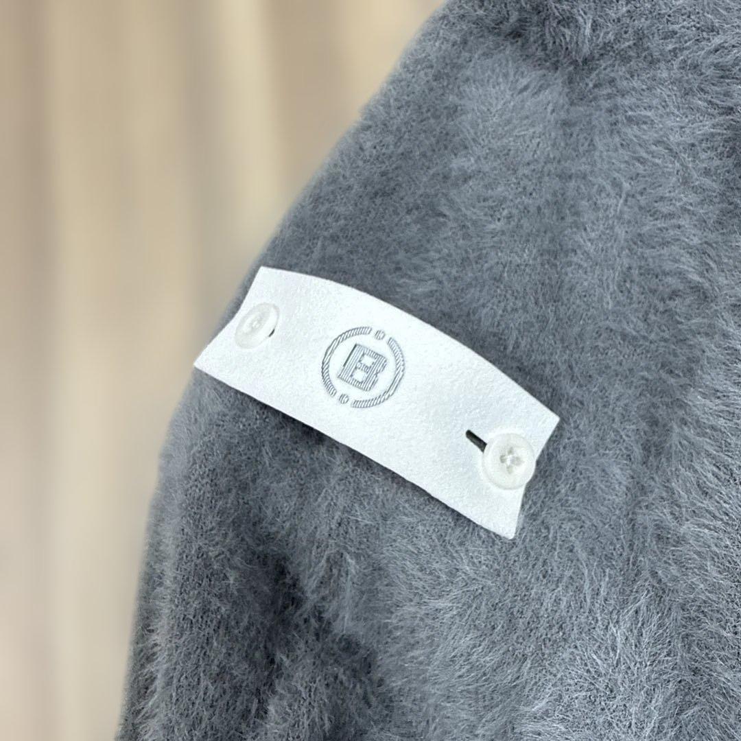 BRIEFING タートルネックセーター グレー