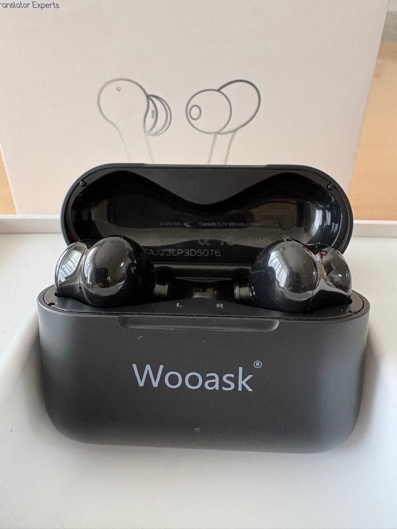 AI翻訳機 通訳機 ワイヤレスイヤホンタイ Woosak M6 Plus