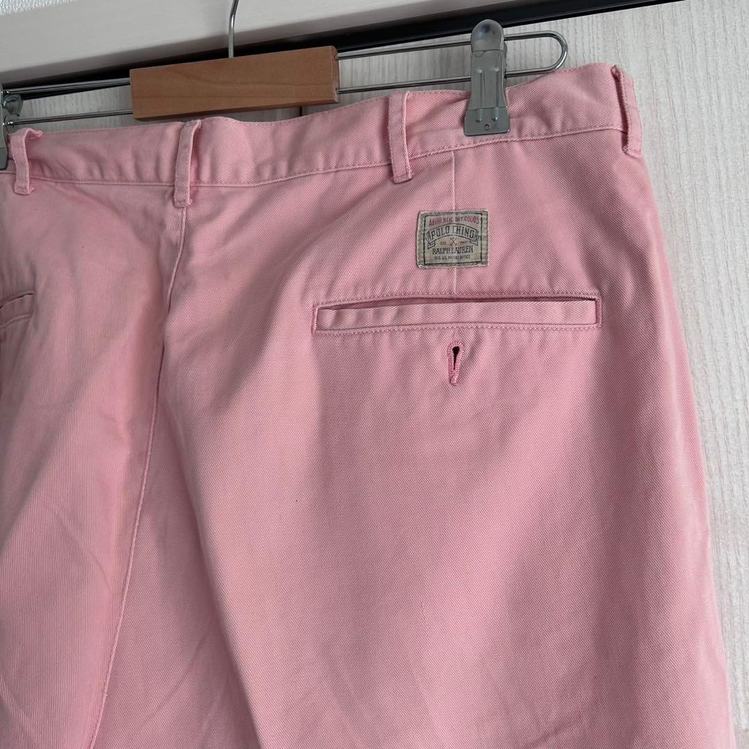 polo Ralph Lauren ポロチノ ピンク 正方形タグ usa パンツ