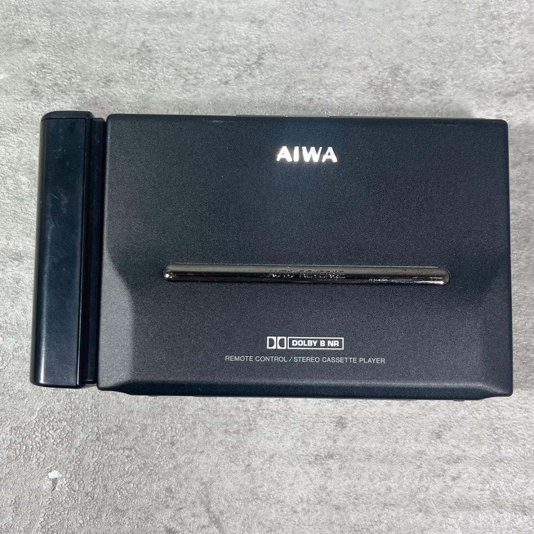 AIWA アイワ カセットプレーヤー HS-PL55 ブラック 外観美品
