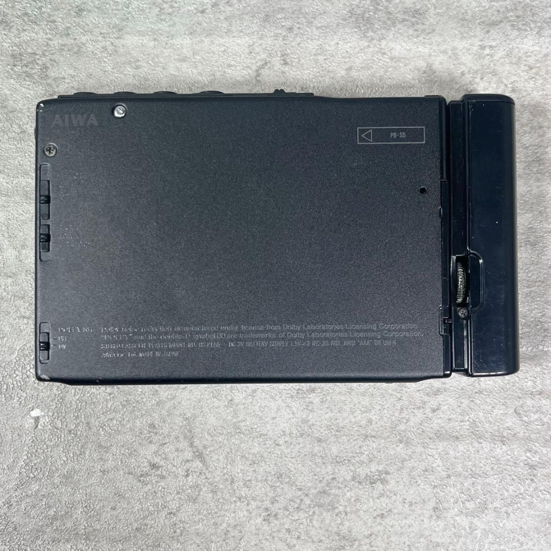 AIWA アイワ カセットプレーヤー HS-PL55 ブラック 外観美品