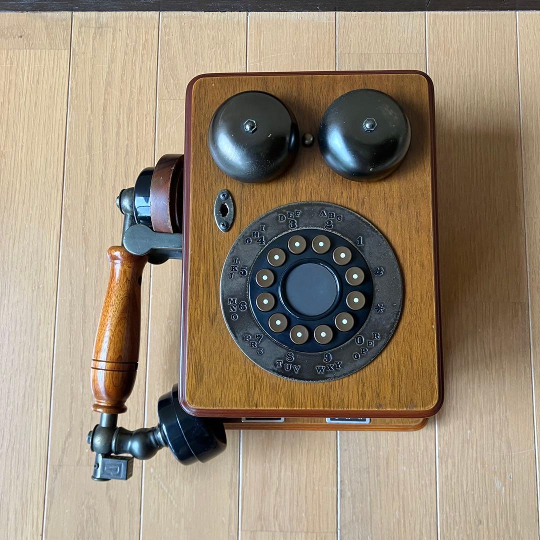 ユピテル　電話機　昭和レトロ　アンティーク　ヴィンテージ　インテリア　小道具