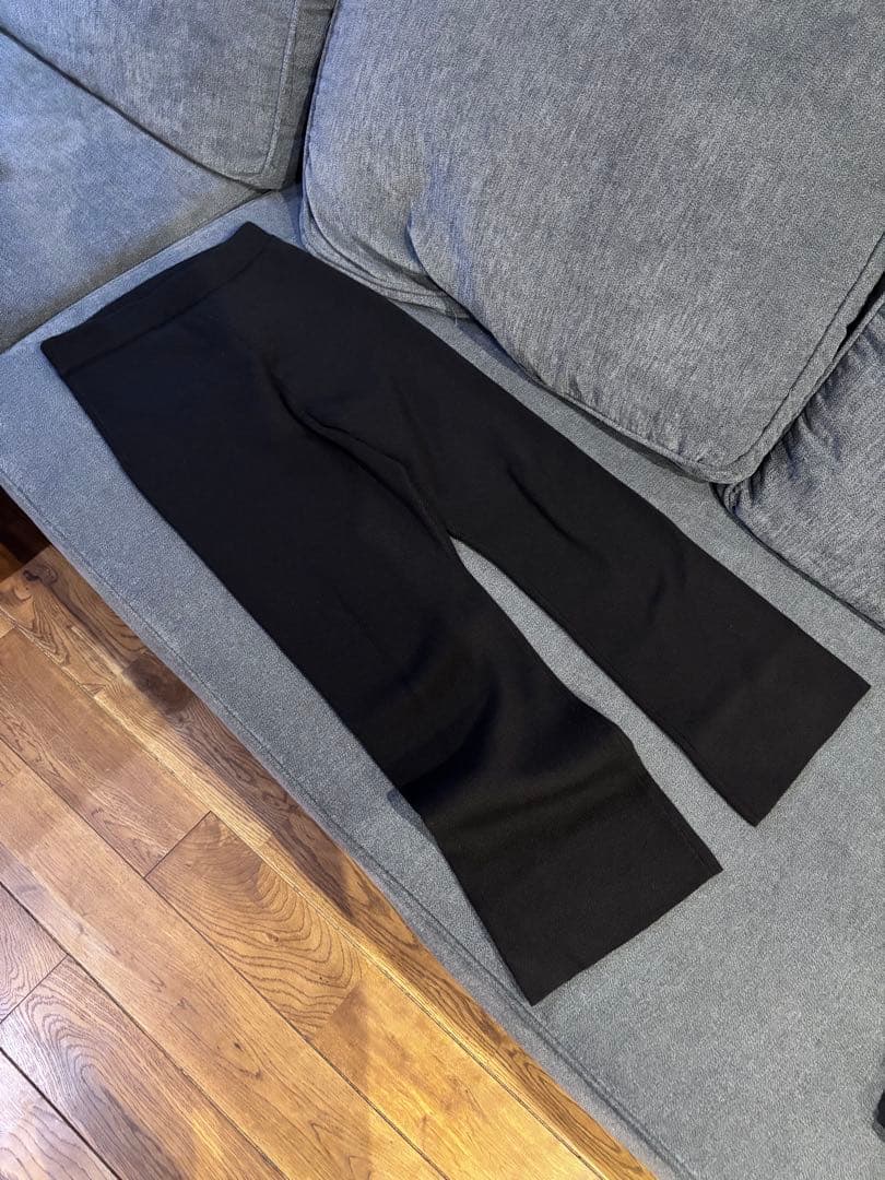 パンツ LE PEAU DE GEM flare knit pants