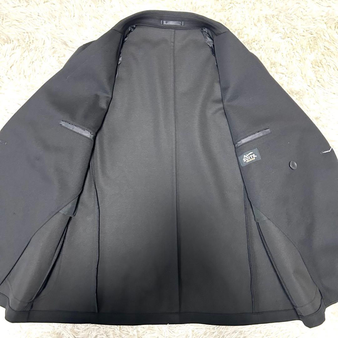 オシャレさん必見！【未使用タグ付】パジャマダブルブレザー セットアップ 黒 XL