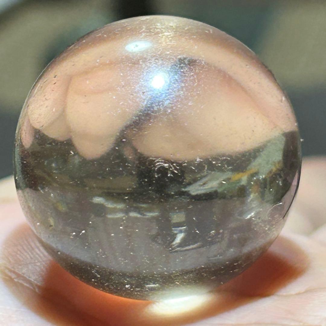 ⭐️最高品質！帝王秘宝！スモーキークォーツ　ガネッシュヒマール　水晶　丸玉　原石