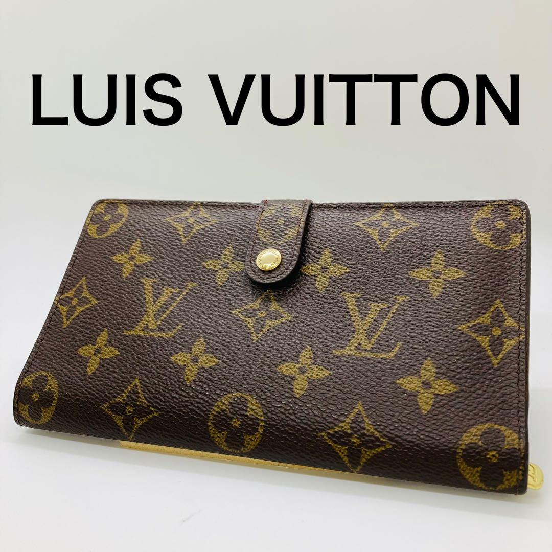 ルイヴィトン モノグラム コンチネンタル クラッチ がま口 長財布 A866