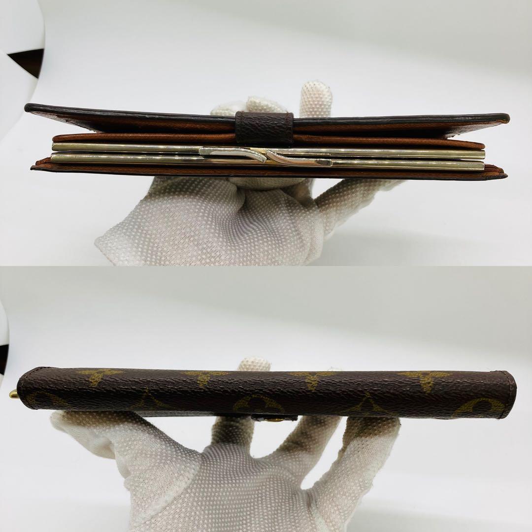 ルイヴィトン モノグラム コンチネンタル クラッチ がま口 長財布 A866