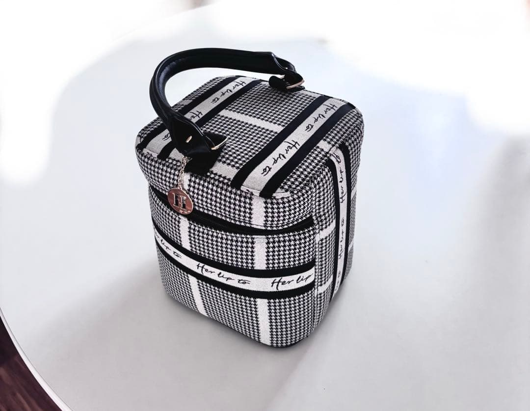 herlipto Jacquard Vanity Bag シルバー バニティ